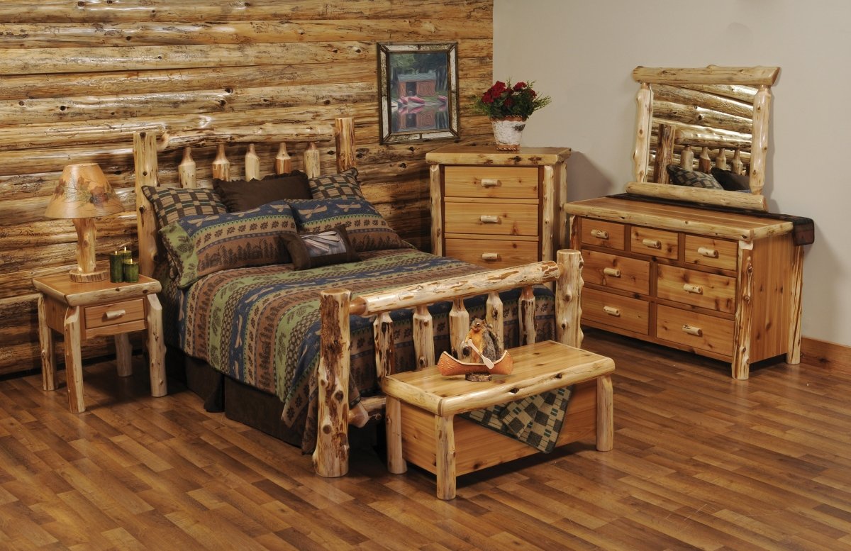 Cedar Log Bedroom Furniture Ozark Cabin Decor LLC Ozark Cabin Decor LLC