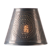 Fireside 14 Inch Shade with Chisel in Kettle Black - Ozark Cabin Décor, LLC