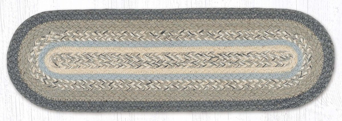 Charcoal, Gray, & Ivory Stair Tread - Ozark Cabin Décor, LLC