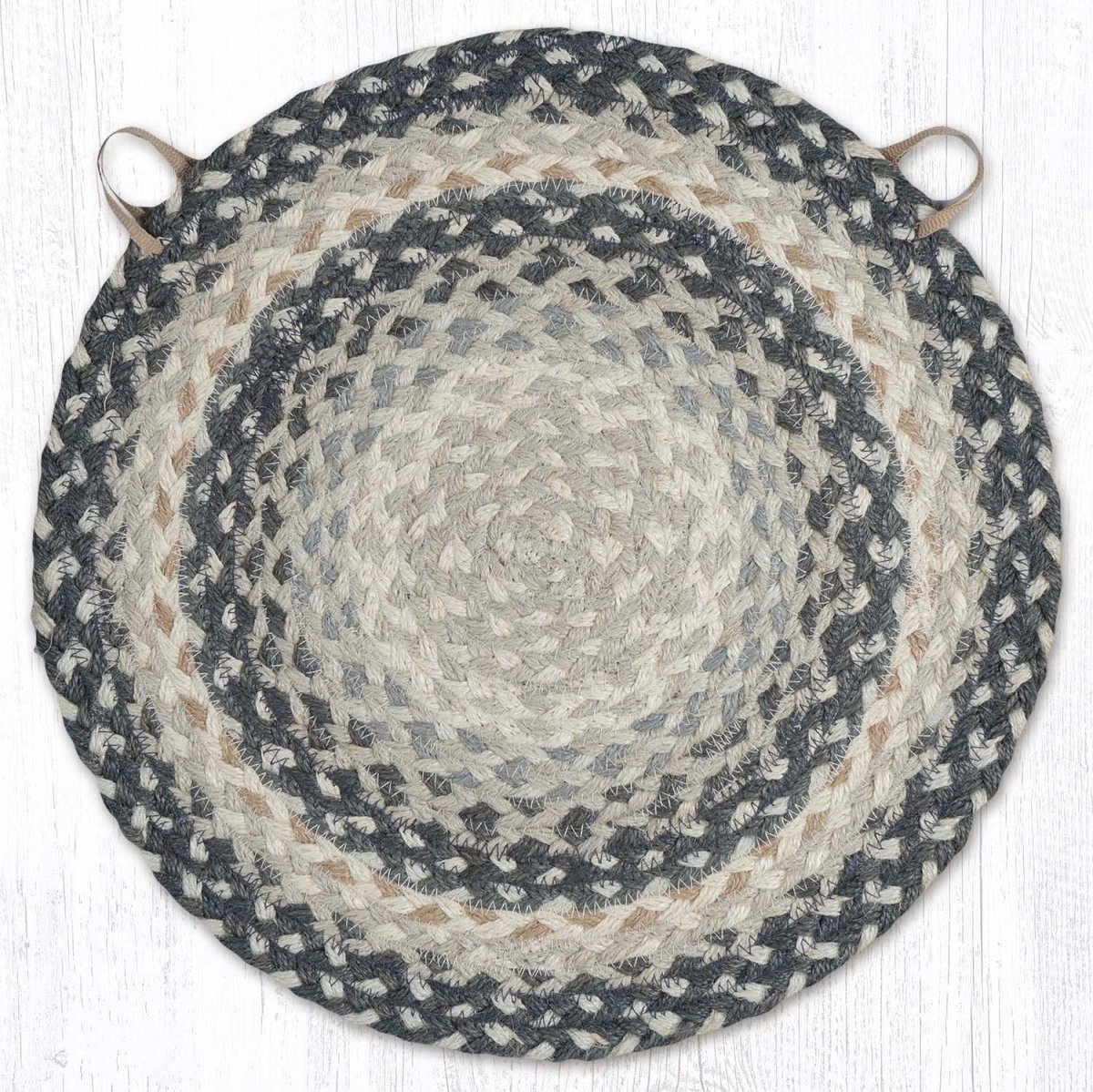 Gray, Sand, & Ivory Chair Pad - Ozark Cabin Décor, LLC