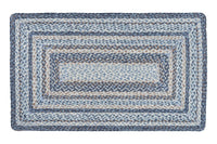Denim Braided Jute Rug - Oblong - Ozark Cabin Décor, LLC