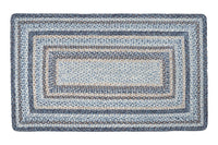 Denim Braided Jute Rug - Oblong - Ozark Cabin Décor, LLC
