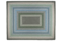 Sage/Ivory/Settlers Blue Braided Jute Rug - Oblong - Ozark Cabin Décor, LLC