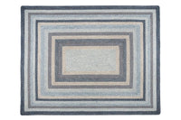 Denim Braided Jute Rug - Oblong - Ozark Cabin Décor, LLC