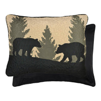 Bear Walk Plaid 2 - Pc Quilted Bedding Set - Twin - Ozark Cabin Décor, LLC