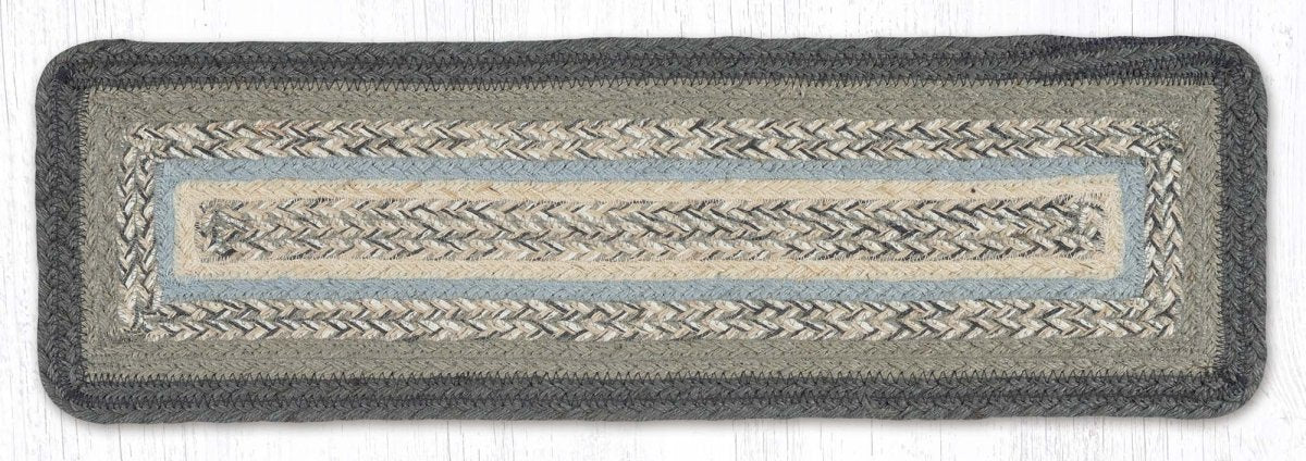 Charcoal, Gray, & Ivory Stair Tread - Ozark Cabin Décor, LLC