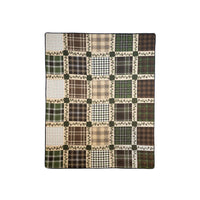 Pine Patch 3 - Pc Quilted Set - Cal King - Ozark Cabin Décor, LLC