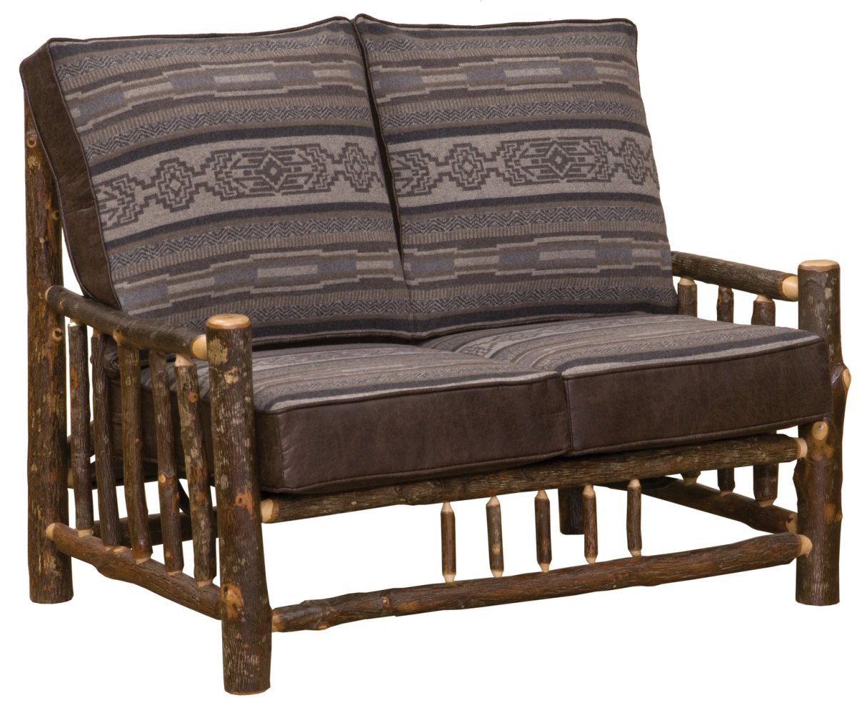 Hickory Log Loveseat - Ozark Cabin Décor, LLC