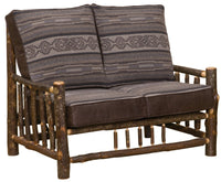 Hickory Log Loveseat - Ozark Cabin Décor, LLC