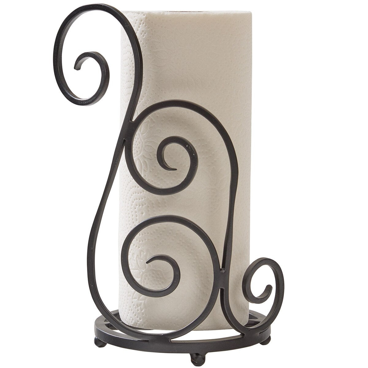Iron Scroll Paper Towel Holder - Ozark Cabin Décor, LLC