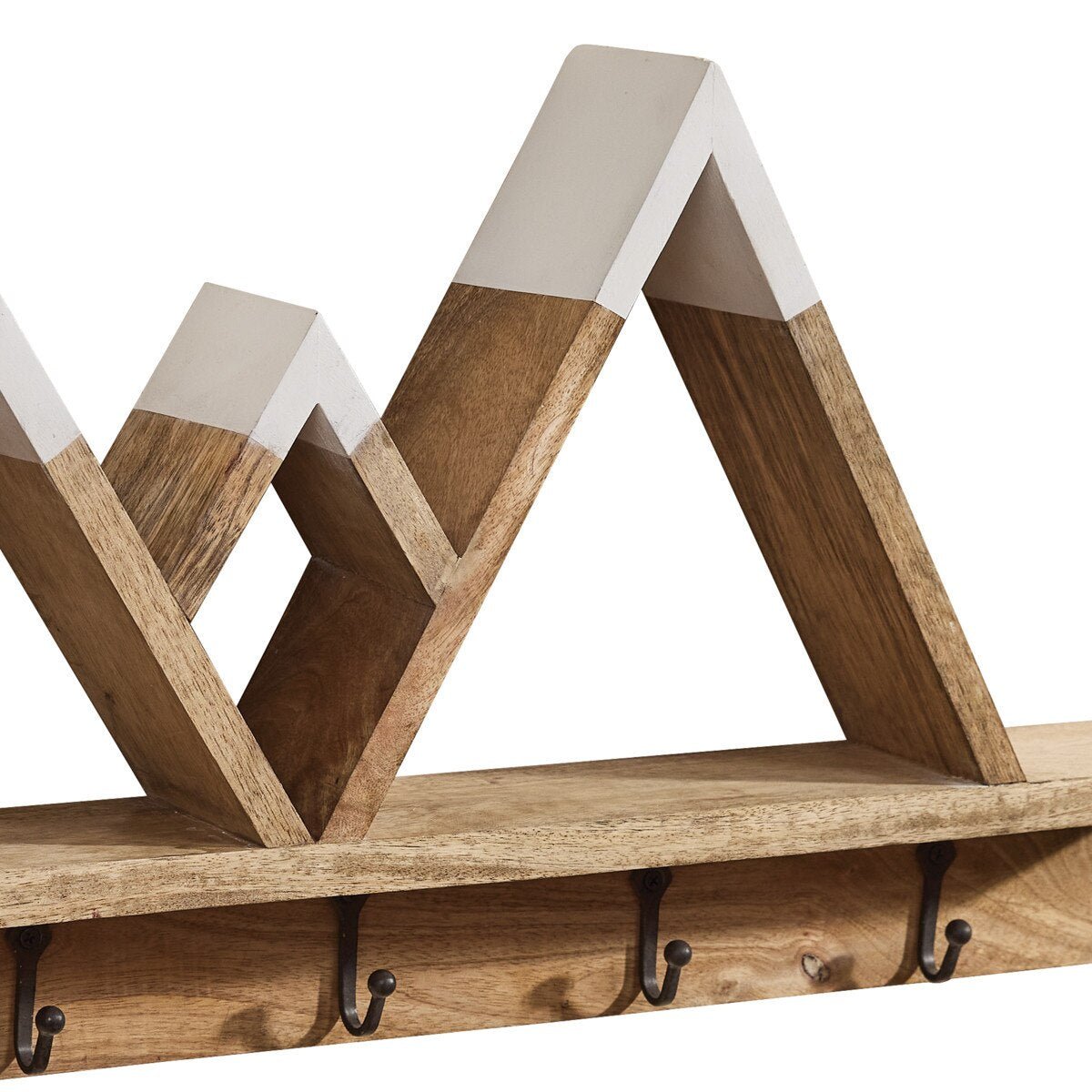 Mountain Refuge Shelf with Hooks - Ozark Cabin Décor, LLC