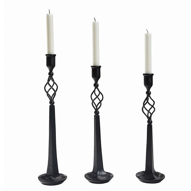 Vintage Taper Holder Set of 3 - Ozark Cabin Décor, LLC