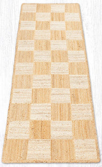 Natural/White Tiles Braided Rug - 5 Sizes - Ozark Cabin Décor, LLC