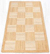 Natural/White Tiles Braided Rug - 5 Sizes - Ozark Cabin Décor, LLC