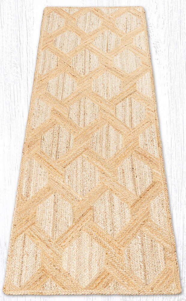 Parquet Braided Jute Rug - 5 Sizes - Ozark Cabin Décor, LLC