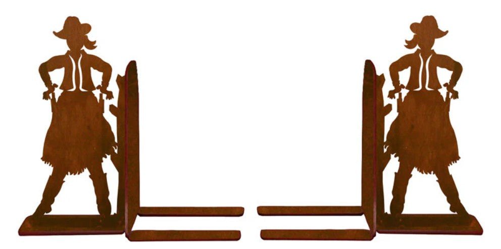 Cowgirl Bookend Set - Ozark Cabin Décor, LLC