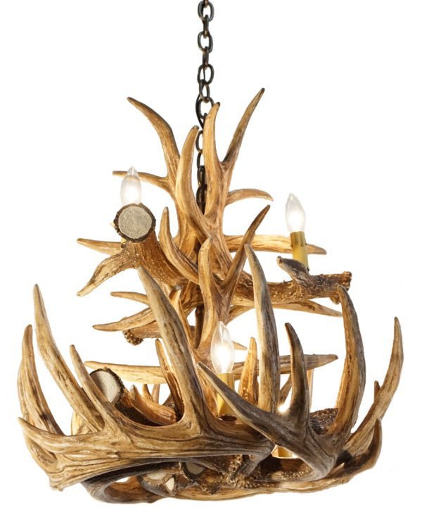 Whitetail Deer 12 Large Antler Chandelier - Ozark Cabin Décor, LLC