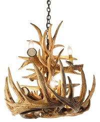 Whitetail Deer 12 Large Antler Chandelier - Ozark Cabin Décor, LLC