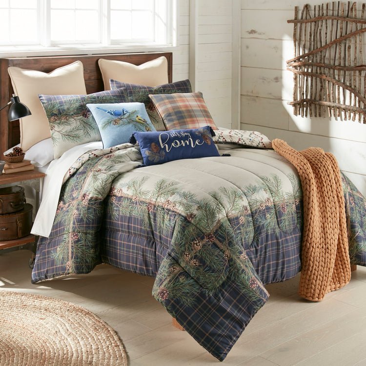 Pine Boughs 3-Piece Comforter Set - King - Ozark Cabin Décor, LLC
