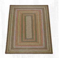 Fir & Ivory Oblong Braided Rug - Oblong - Ozark Cabin Décor, LLC