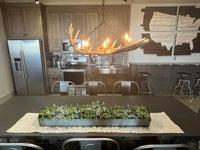 Moose Faux Single Antler Chandelier - Ozark Cabin Décor, LLC