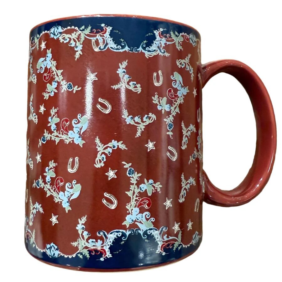 Patchwork Bandana Coffee Mug - Set of 8 - Ozark Cabin Décor, LLC