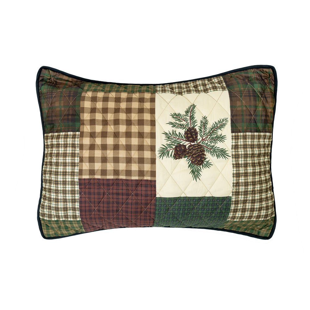 Pine Panels Reversible Quilted Bedding Set - 3 Sizes - Ozark Cabin Décor, LLC