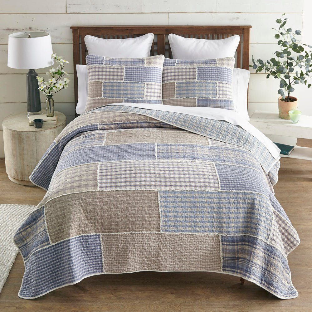 Slate Cobblestone Quilt Set - 3 Sizes - Ozark Cabin Décor, LLC