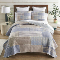 Slate Cobblestone Quilt Set - 3 Sizes - Ozark Cabin Décor, LLC