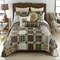 Pine Patch 3 - Pc Quilted Set - Cal King - Ozark Cabin Décor, LLC