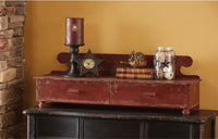 Counter Shelf - Aged Red - Ozark Cabin Décor, LLC