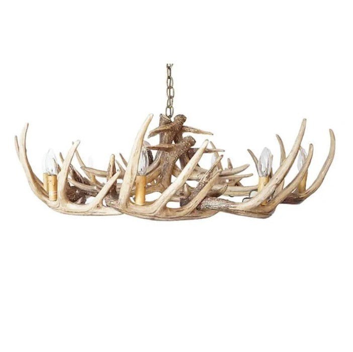 Whitetail Deer 15 Wide Antler Chandelier - Ozark Cabin Décor, LLC