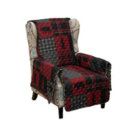 Red Forest Reversible Quilted Chair Cover - Ozark Cabin Décor, LLC