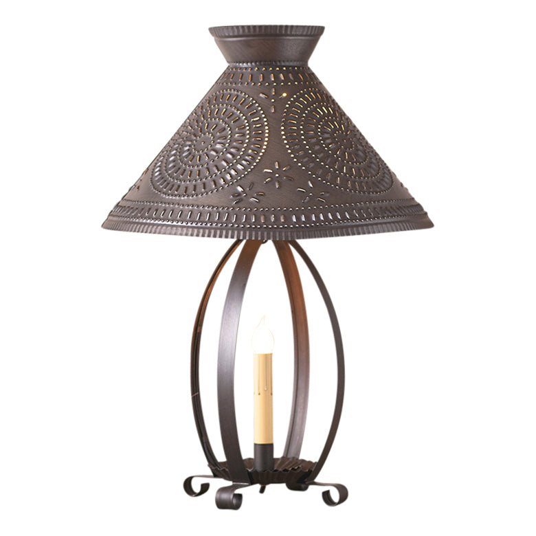 Betsy Ross Lamp with Chisel Shade - Ozark Cabin Décor, LLC