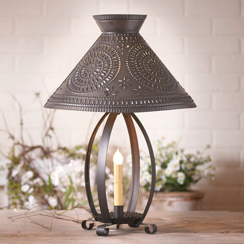 Betsy Ross Lamp with Chisel Shade - Ozark Cabin Décor, LLC