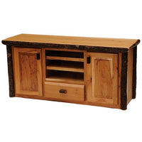 Hickory Log Entertainment Center - Ozark Cabin Décor, LLC
