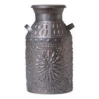Milk Can Accent Light in Antique Tin - Ozark Cabin Décor, LLC