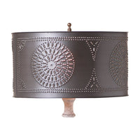 15" Table Lamp Drum Shade with Chisel - Ozark Cabin Décor, LLC