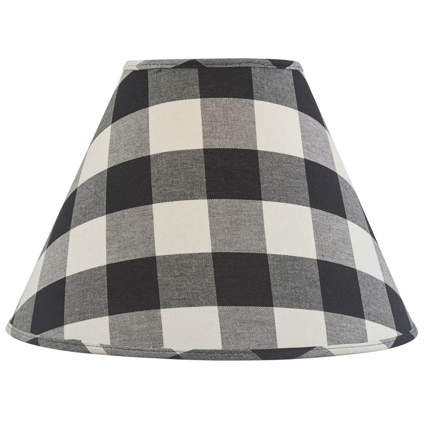 Wicklow Check 14" Lamp Shade - Black & White - Ozark Cabin Décor, LLC