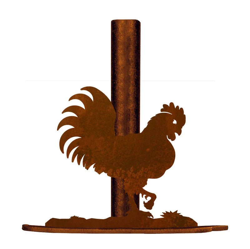IW-PT-9125 Rooster Paper Towel Holder - Ozark Cabin Décor, LLC