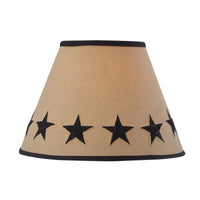 Black Star Embroidered 10" Lamp Shade - Ozark Cabin Décor, LLC