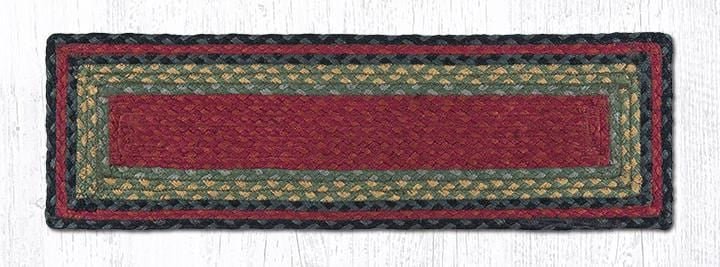 Burgundy, Olive, & Charcoal Stair Tread - Ozark Cabin Décor, LLC