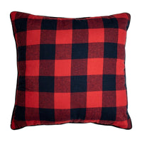 Red Buffalo Check Reversible Deco Pillow - Ozark Cabin Décor, LLC