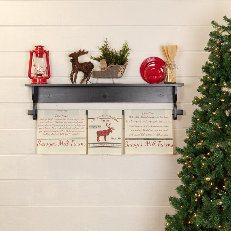 Sawyer Mill Holiday Farms Reindeer & Recipes Tea Towel Set - Ozark Cabin Décor, LLC