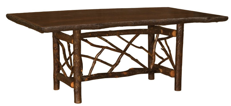 6 Ft. Twig Rectangle Hickory Dining Table - Ozark Cabin Décor, LLC