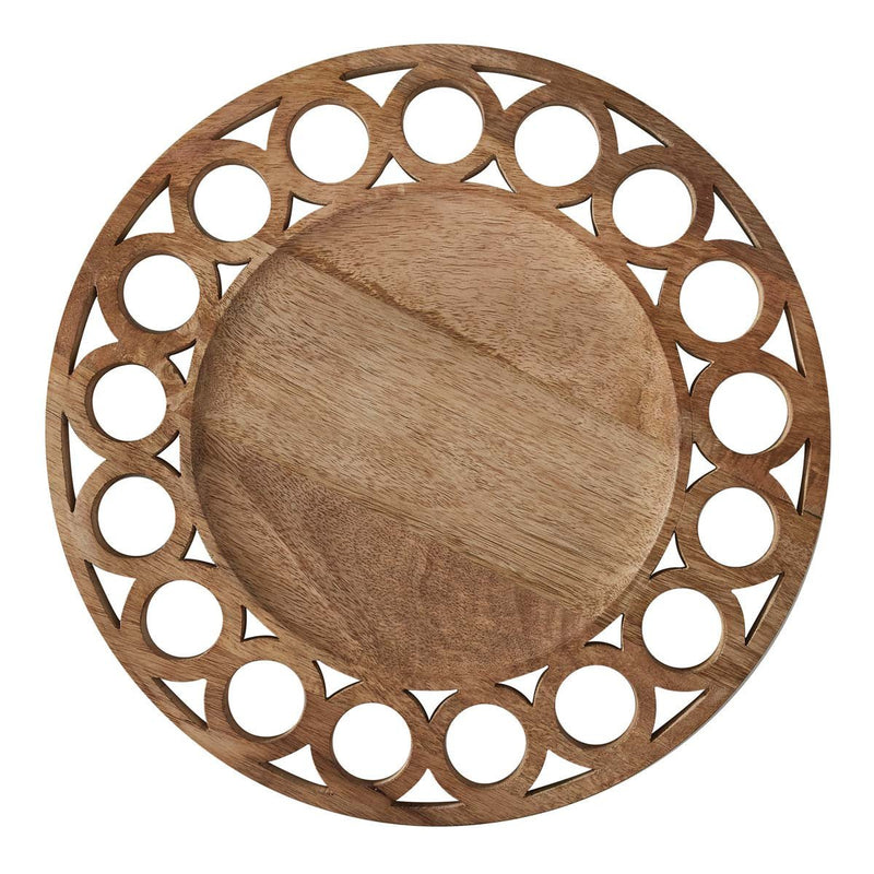 Wooden Circles Charger Plate - Ozark Cabin Décor, LLC