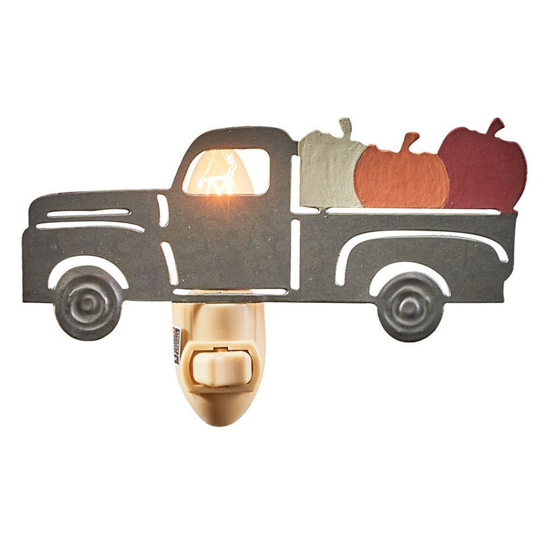 Truck With Pumpkins Night Light - Ozark Cabin Décor, LLC