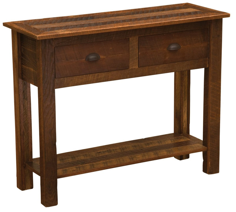 Barnwood Two Drawer Sofa Table - Ozark Cabin Décor, LLC