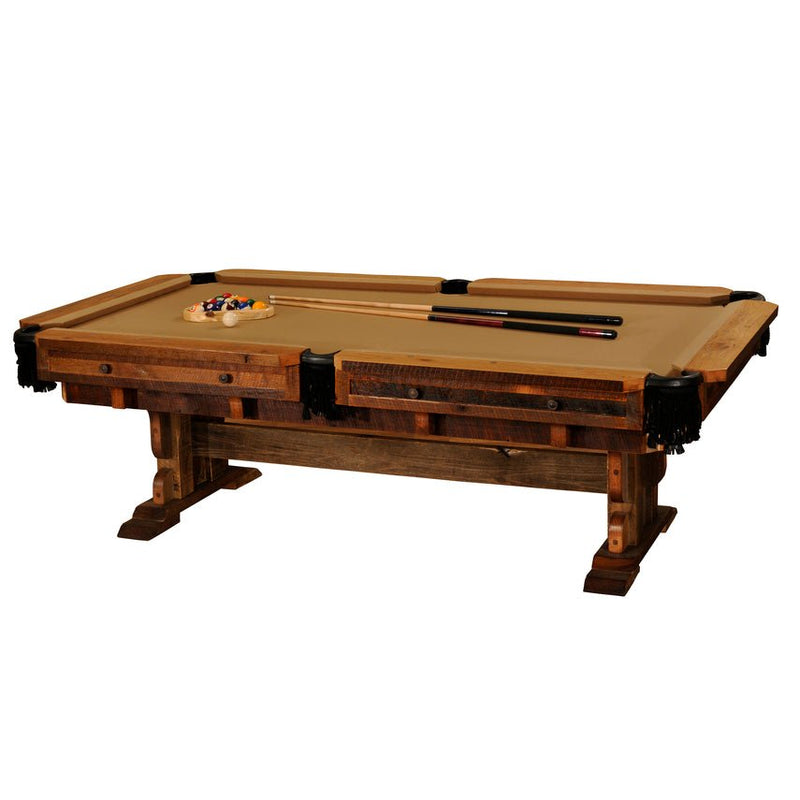 B16750 Barnwood Billiard Table - Ozark Cabin Décor, LLC