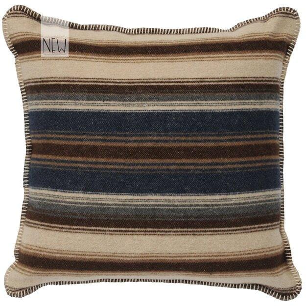 WD31070 20" x 20" Wooded River Soft, Warm, Italian Wool Blends Cadillac Ranch Reversible Pillow